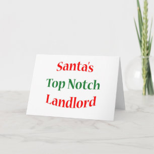Landlord Top Notch Feiertagskarte