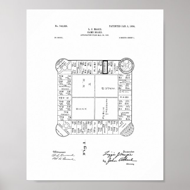 Landlords Spielpatent Poster (Vorne)