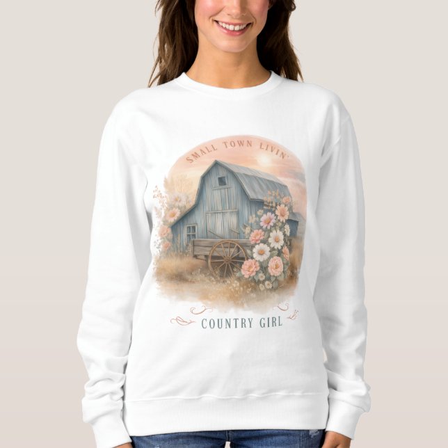 Landmädchen Sweatshirt (Vorderseite)
