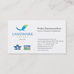 Landmark Reise Visitenkarte
