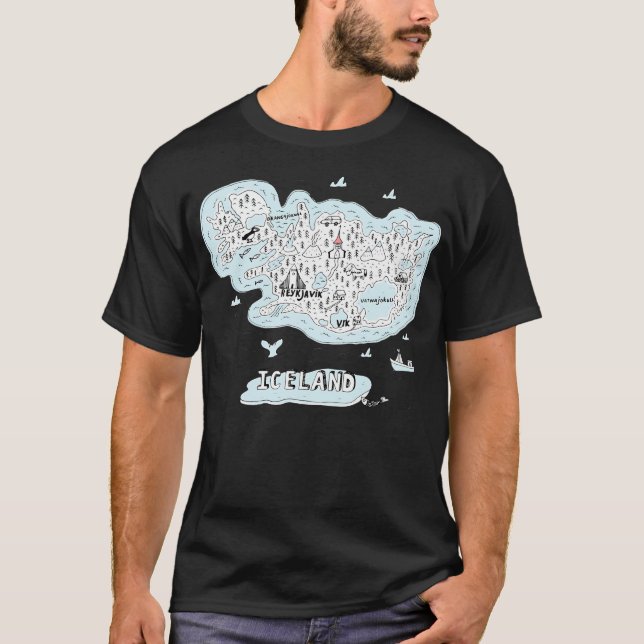 Landmarks Of Iceland T-Shirt (Vorderseite)