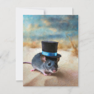 Landmaus mit Zylinder