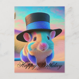 Landmaus zum Geburtstag gratulieren Postkarte