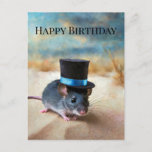 Landmaus zum Geburtstag Postkarte