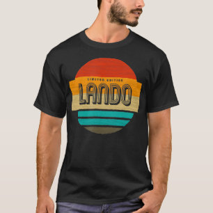 Lando Name Retro Vintag Sunset Limited Edition T-Shirt