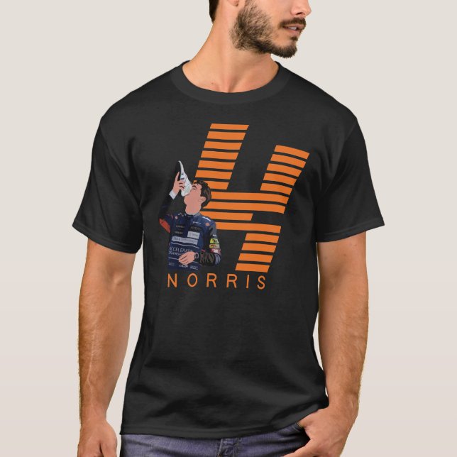 Lando Norris 4 Italienischer GP Klassischer T - Sh T-Shirt (Vorderseite)