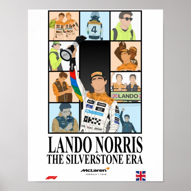 Lando Norris British Grand Prix Poster (Vorne)