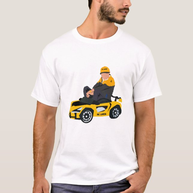 Lando Norris Illustration T-Shirt (Vorderseite)