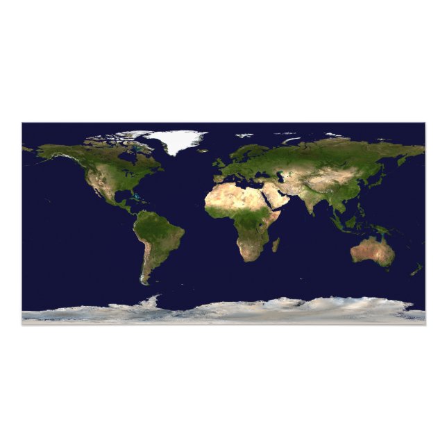 Landoberfläche, flaches Wasser und schattiges Topo Fotodruck (Vorne)