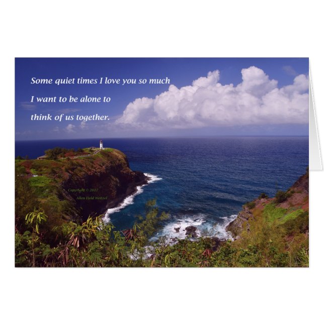 Land's End #1 mit Gedicht: Einige ruhige Zeiten (Vorderseite (Horizontal))