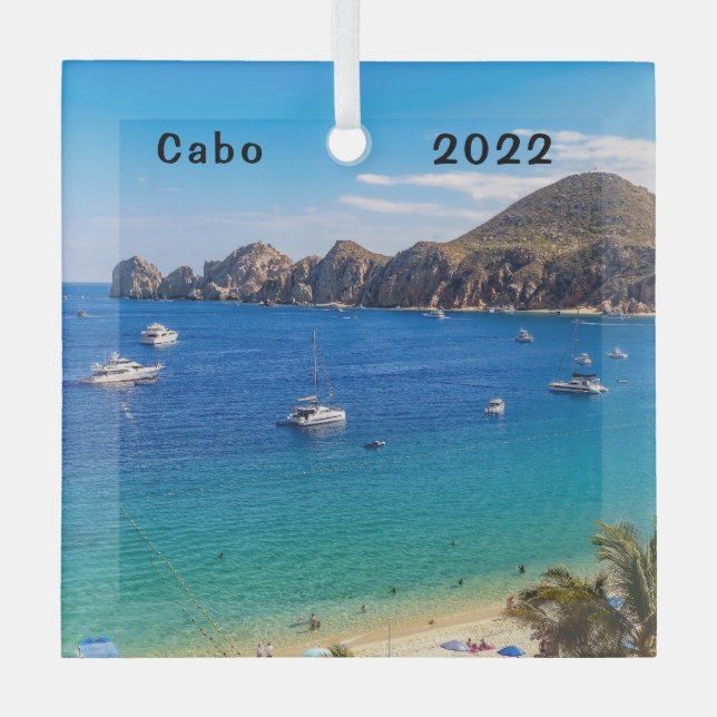 Land's End, Cabo San Lucas, Glasverzierung Ornament Aus Glas (Vorderseite)