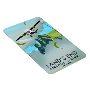 Land's End Cornwall Reisekartenposter Magnet