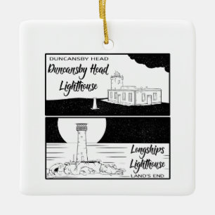 Land's End John o'groats Leuchtturme Keramikornament