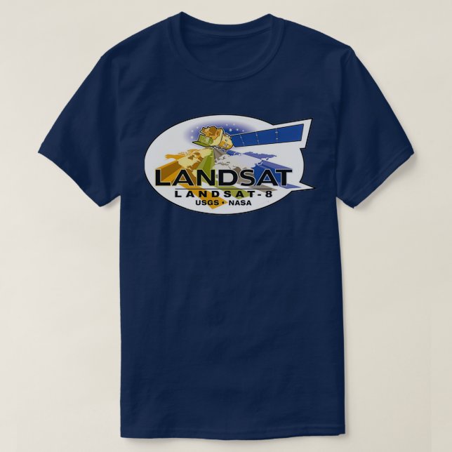Landsat 8-Logo T-Shirt (Design vorne)