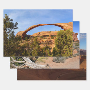 Landscape Arch im Arches National Park Geschenkpapier Set