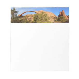 Landscape Arch im Arches National Park Notizblock