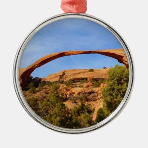 Landscape Arch im Arches National Park Silbernes Ornament