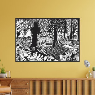 Landscape Art Prints B & W Art Canvas Print Leinwanddruck