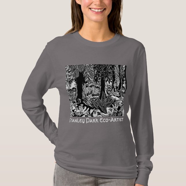 Landscape Art T - Shirt Stanley Park Öko Art Shirt (Vorderseite)