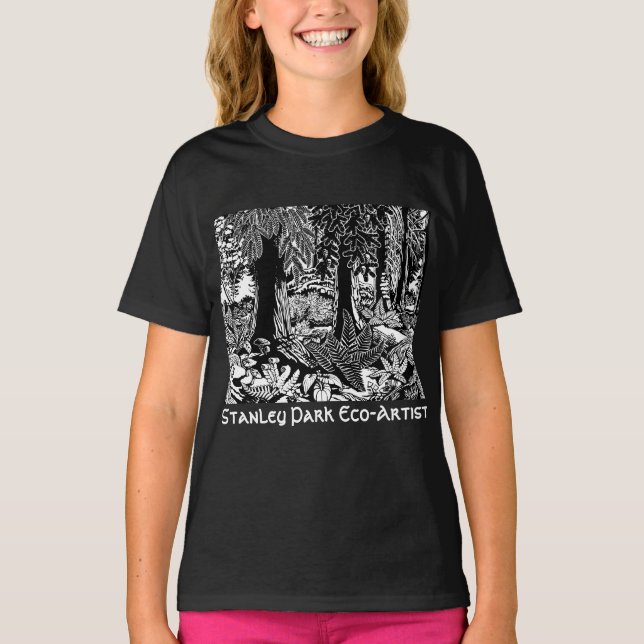 Landscape Art T - Shirt Stanley Park Öko Art Shirt (Vorderseite)