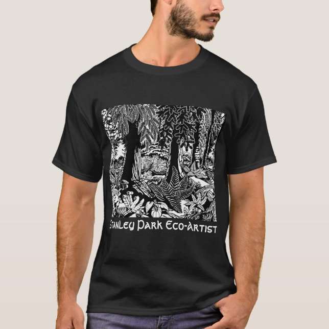 Landscape Art T - Shirt Stanley Park Öko Art Shirt (Vorderseite)