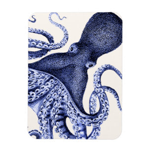 Landscape Blue Octopus Magnet