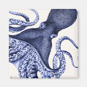 Landscape Blue Octopus Magnet