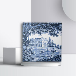 Landscape Blue Viktorianisch Zuhause Fliese