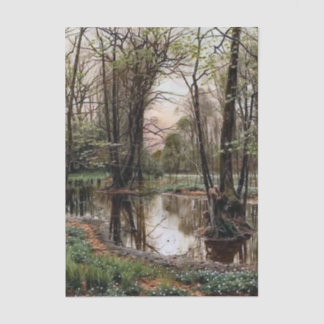 Landscape by Peder Mork Monsted Seidenpapier