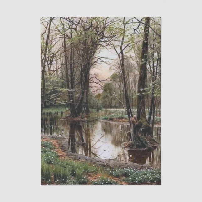 Landscape by Peder Mork Monsted Seidenpapier (Vorderseite)