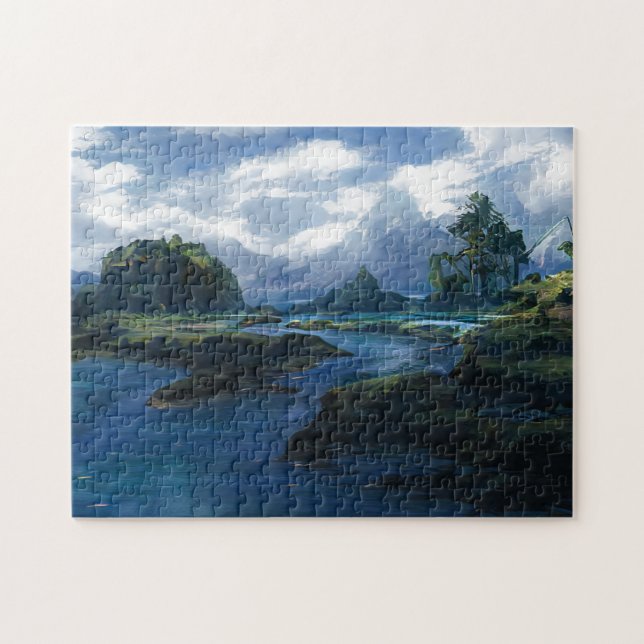 Landscape Custom Art Foto Puzzle (Horizontal)