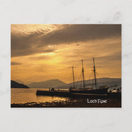 Landscape Dawn, Loch Fyne, Schottland Postkarte