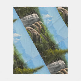 Landscape design blanket fleecedecke
