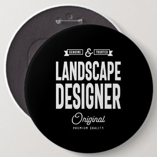 Landscape Designer Job Title Gift Button