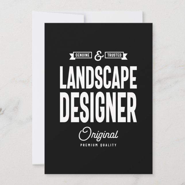 Landscape Designer Job Title Gift Dankeskarte (Vorderseite)