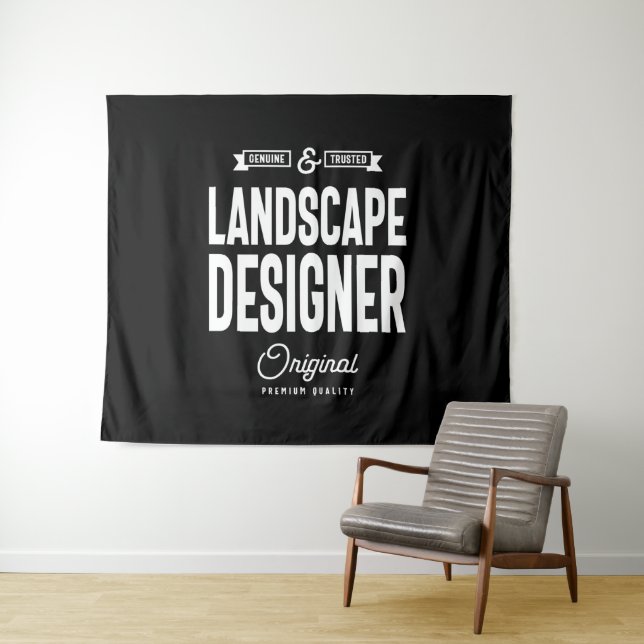 Landscape Designer Job Title Gift Wandteppich (Beispiel (Horizontal))