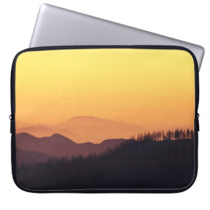 LANDSCAPE FOTO DER WÄLDER WÄHREND DER GOLDENSTUNDE LAPTOPSCHUTZHÜLLE