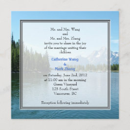 Landscape Foto Hochzeitseinladungen. Grand Teton Einladung