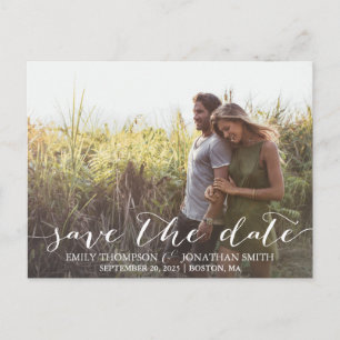 Landscape Foto Wedding Save the Date Postcard Postkarte