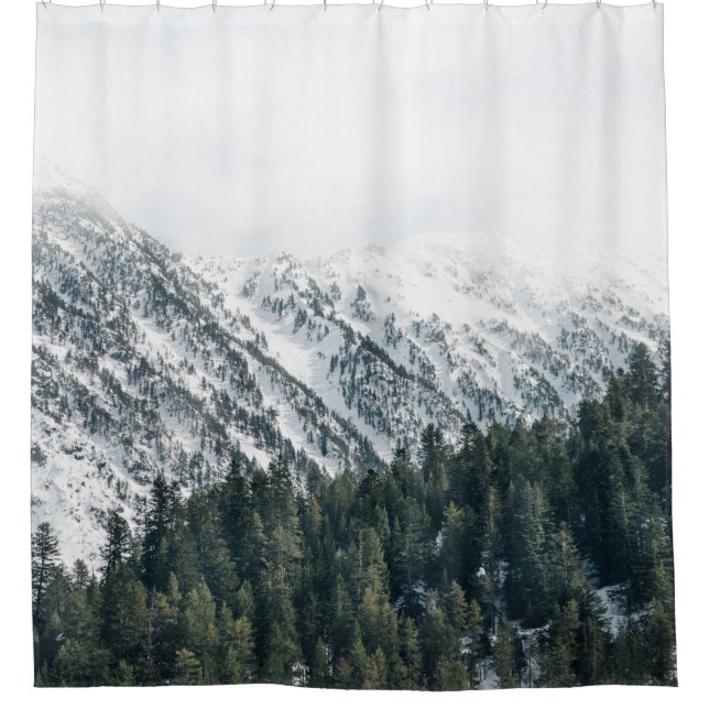 LANDSCAPE FOTOGRAFIE DER BÄUME DUSCHVORHANG (Vorderseite)