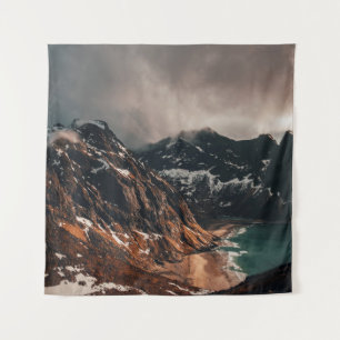 LANDSCAPE FOTOGRAFIE DES BROWN BERGES ÜBER WAT WANDTEPPICH