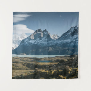 LANDSCAPE FOTOGRAFIE DES SCHWARZEN UND WEISSEN BER WANDTEPPICH