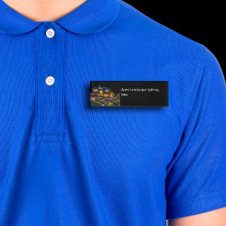Landscape Lighting Electrician Angestellten Namens Namenschild
