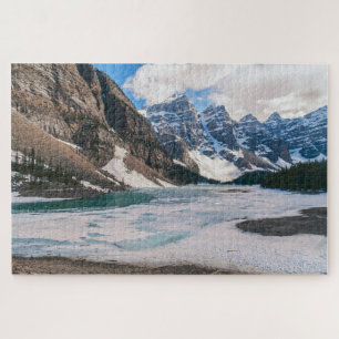 Landscape of Moraine Lake, Alberta, Kanada Puzzle