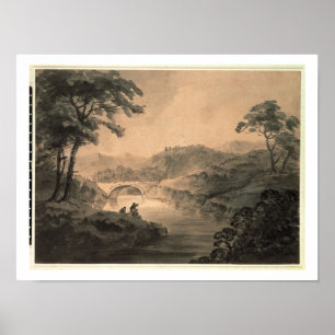 Landscape (pen & ink wash) poster