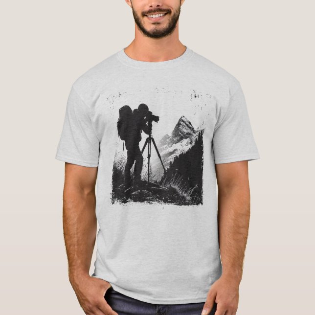 Landscape Photography Photographer Camera Tripod T-Shirt (Vorderseite)