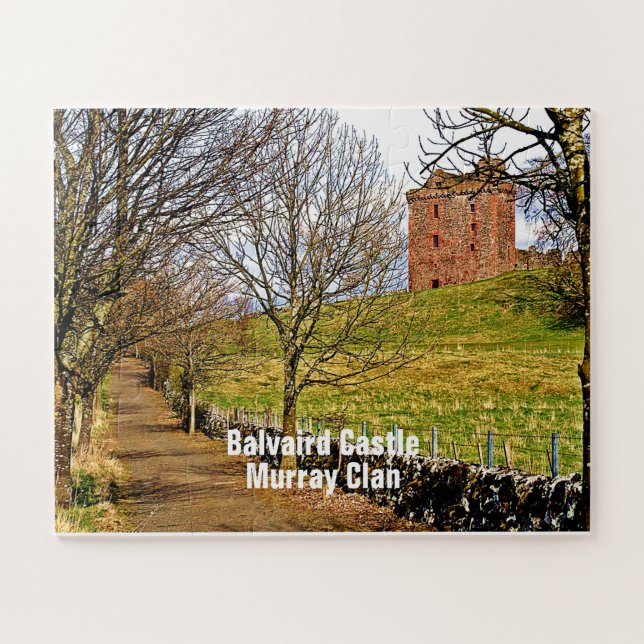 Landscape Scottish Balvaird Castle Murray Clan Puzzle (Horizontal)