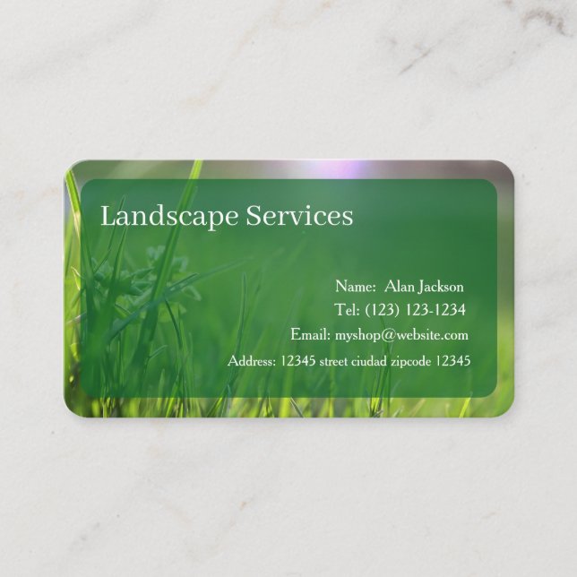 Landscape Services - Visitenkarte bearbeitet (Vorderseite)