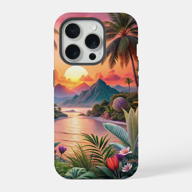 Landscape Tropical Beach iPhone Hülle (Rückseite)