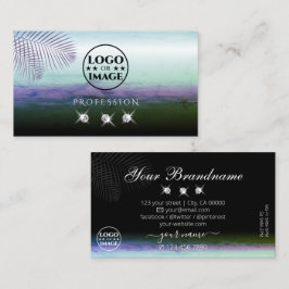 Landscape Wasserfarben glänzende Diamanten mit Log Visitenkarte